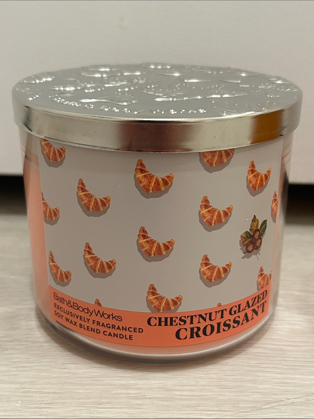 Bath & Body Works (NWT) Chestnut Glazed Croissant Candle